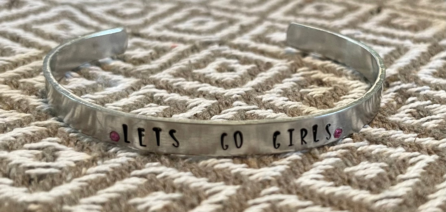 Metal Stamped Cuff Bracelet