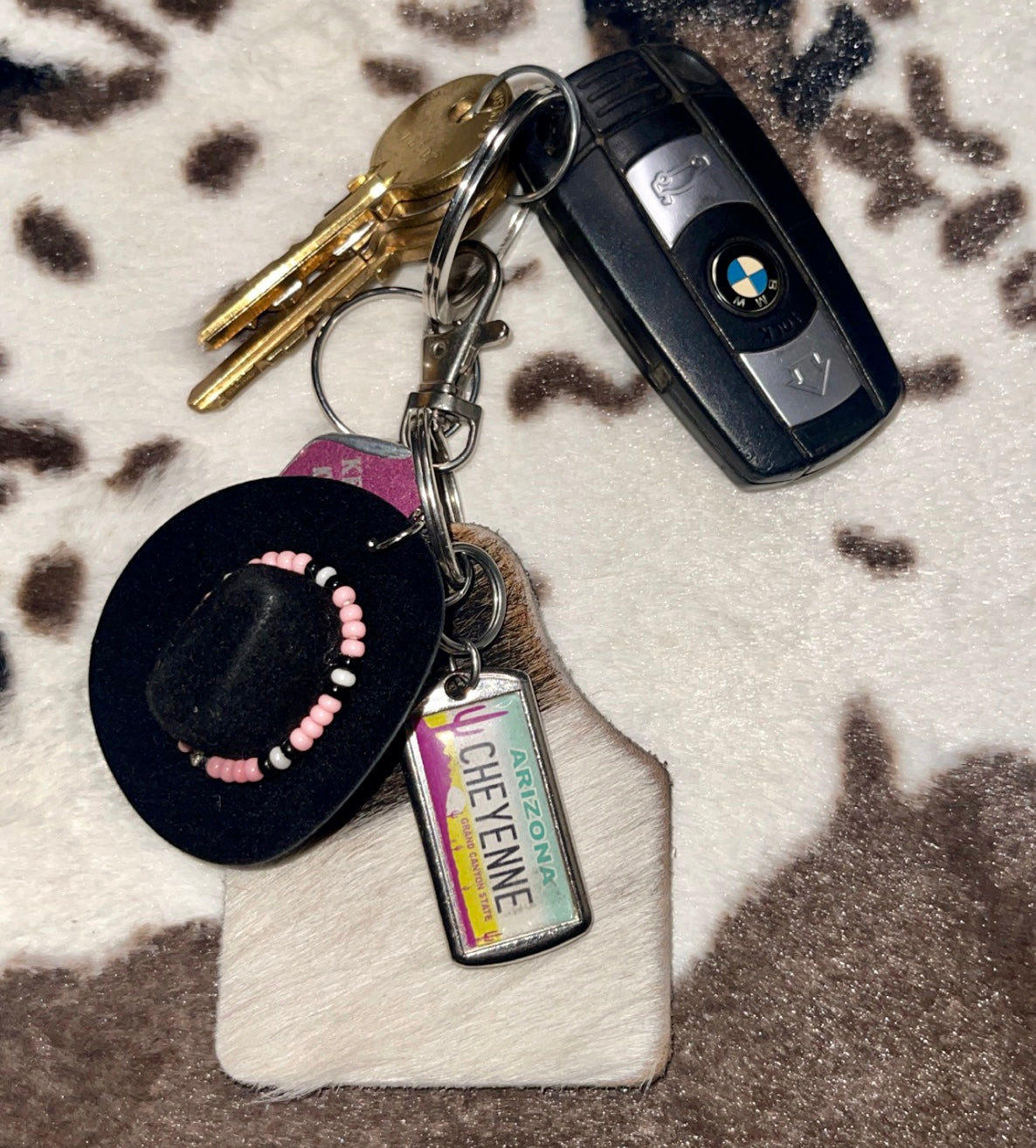 Felt Cowboy Hat Key Chains